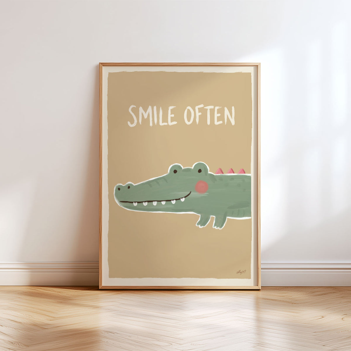 Smile Often Crocodile Poster