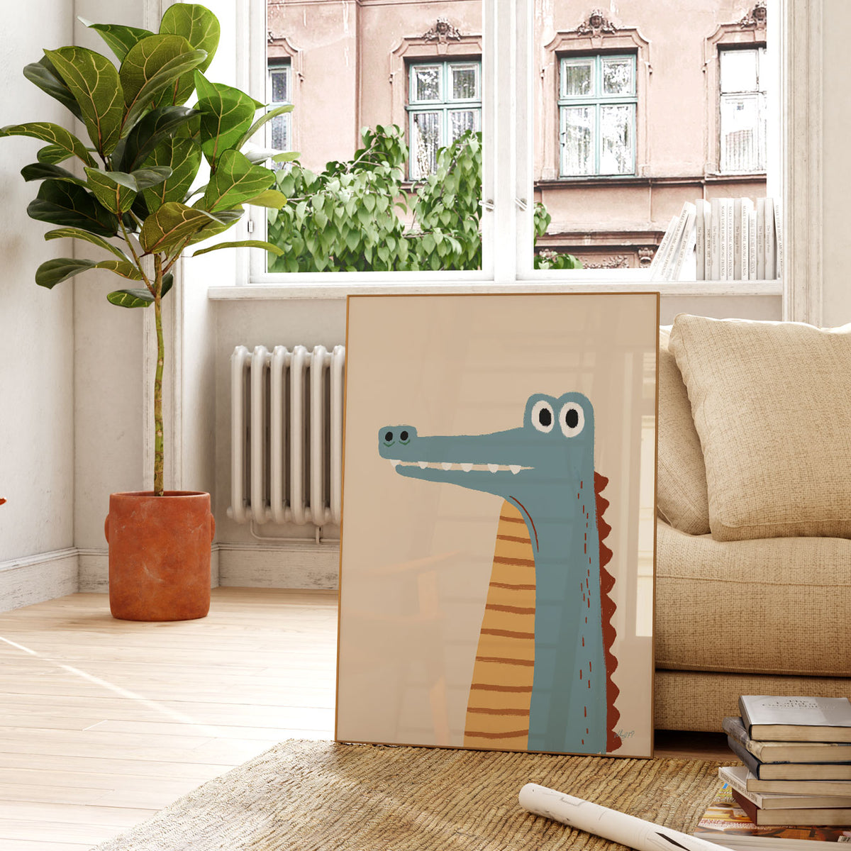 Blue Crocodile Poster