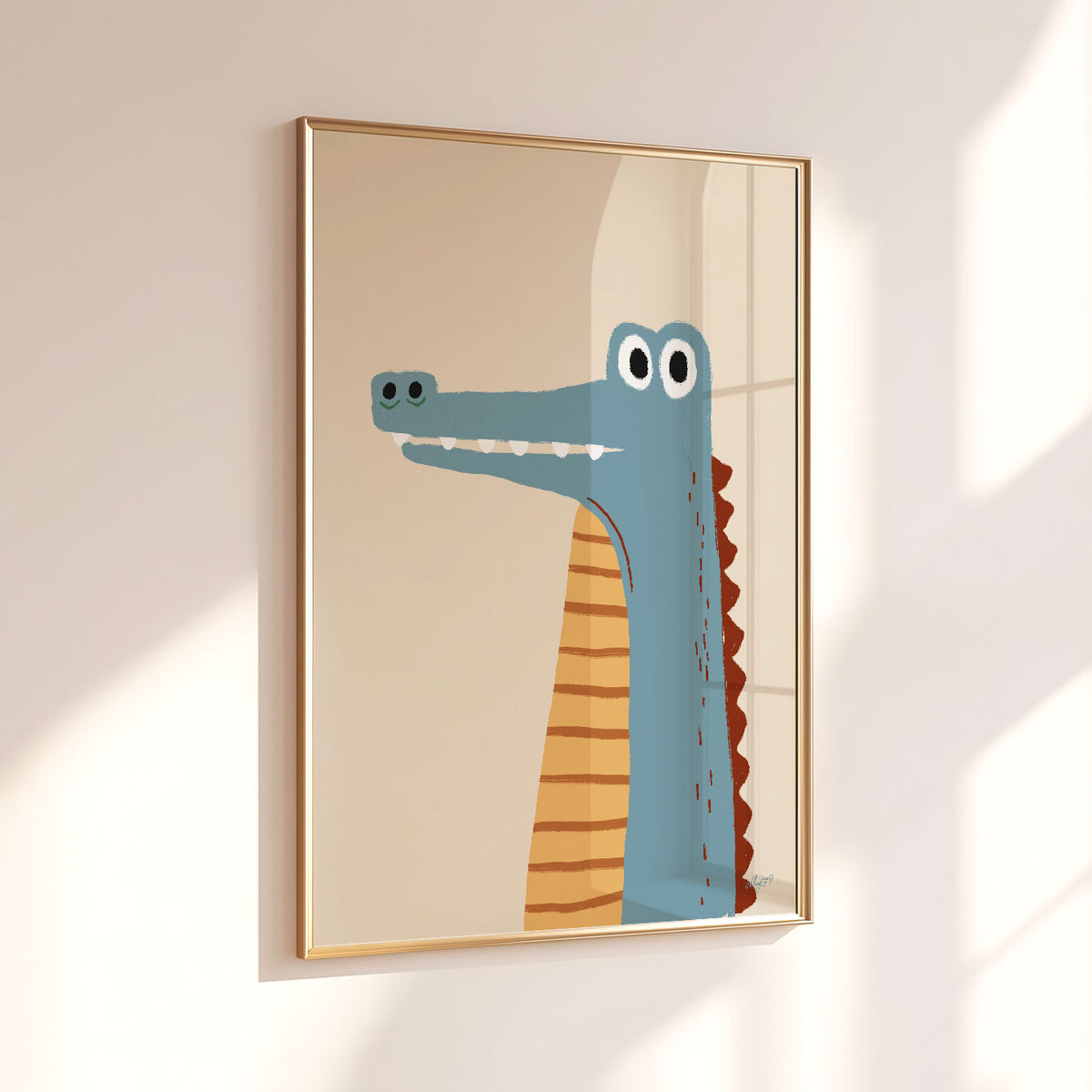 Blue Crocodile Poster