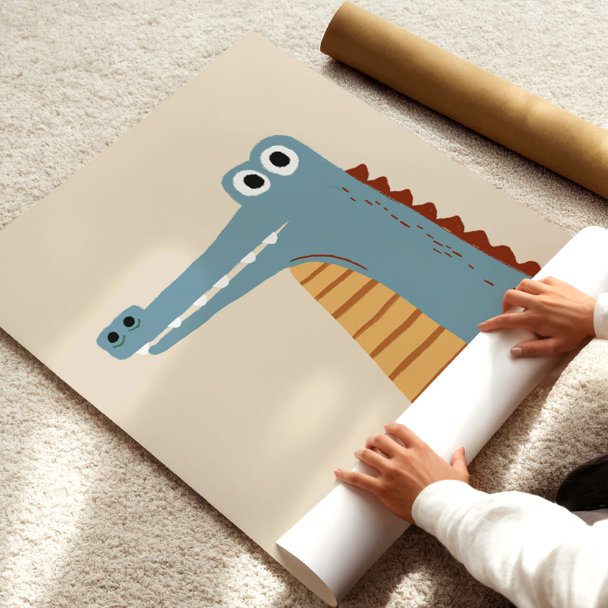 Blue Crocodile Poster