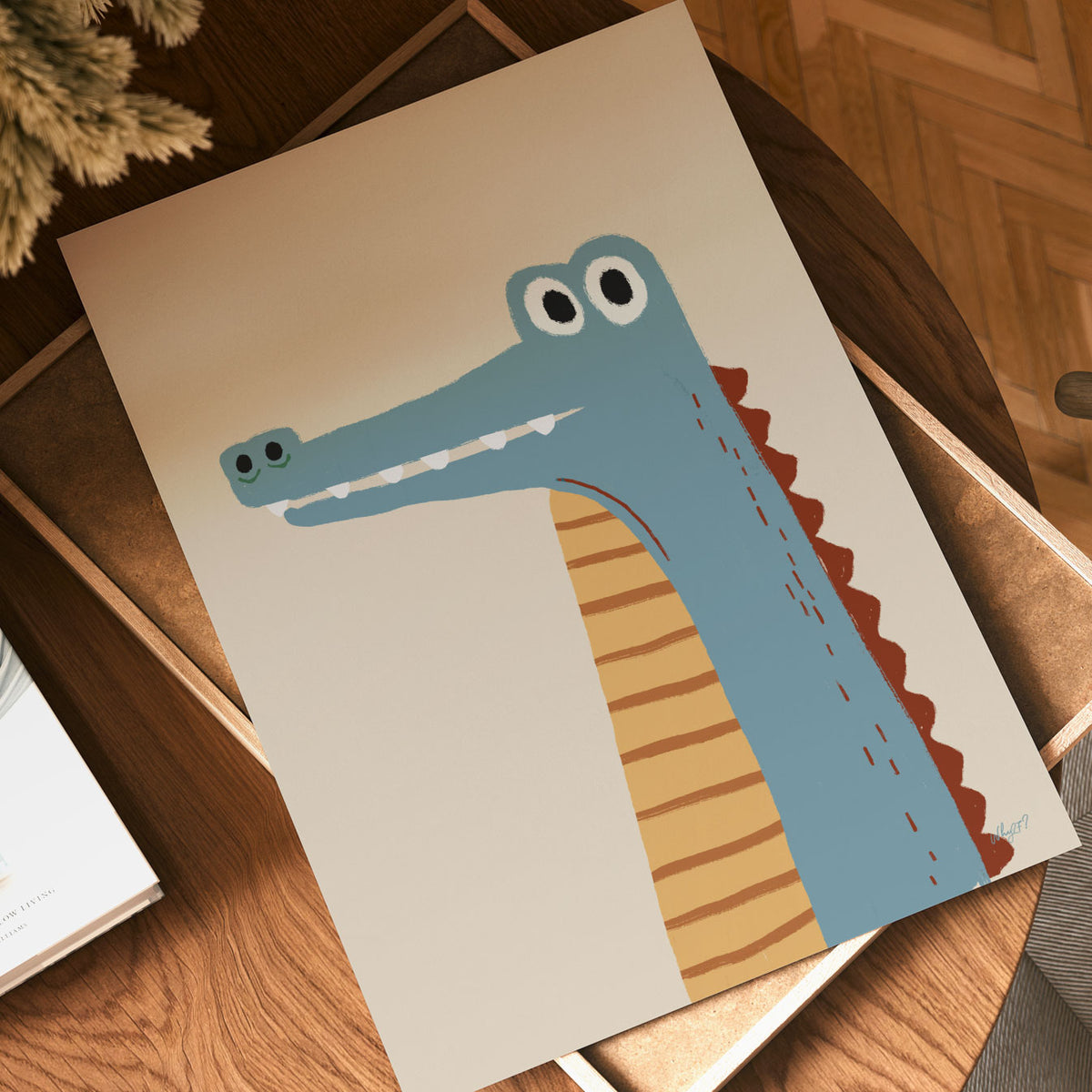Blue Crocodile Poster