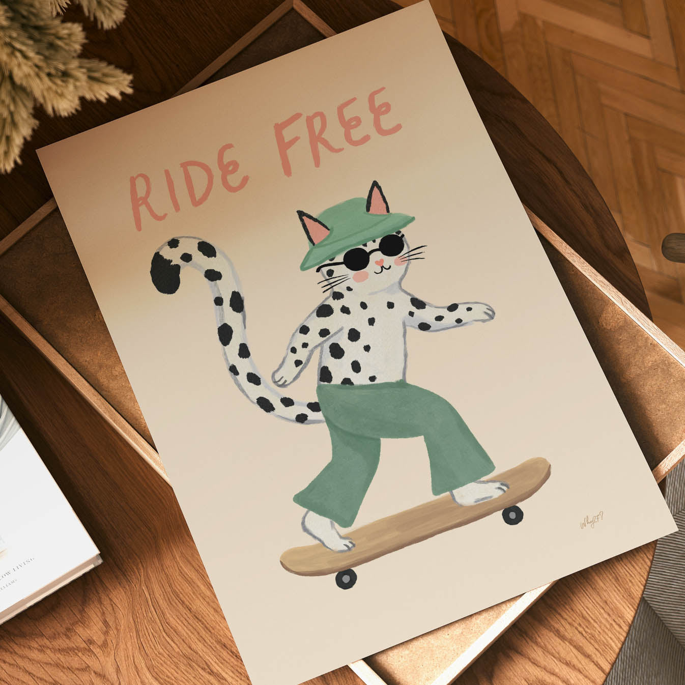Ride Free Katze Poster