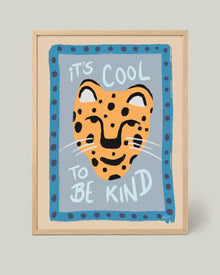 Être Gentil C'est Cool – Poster Bleu
