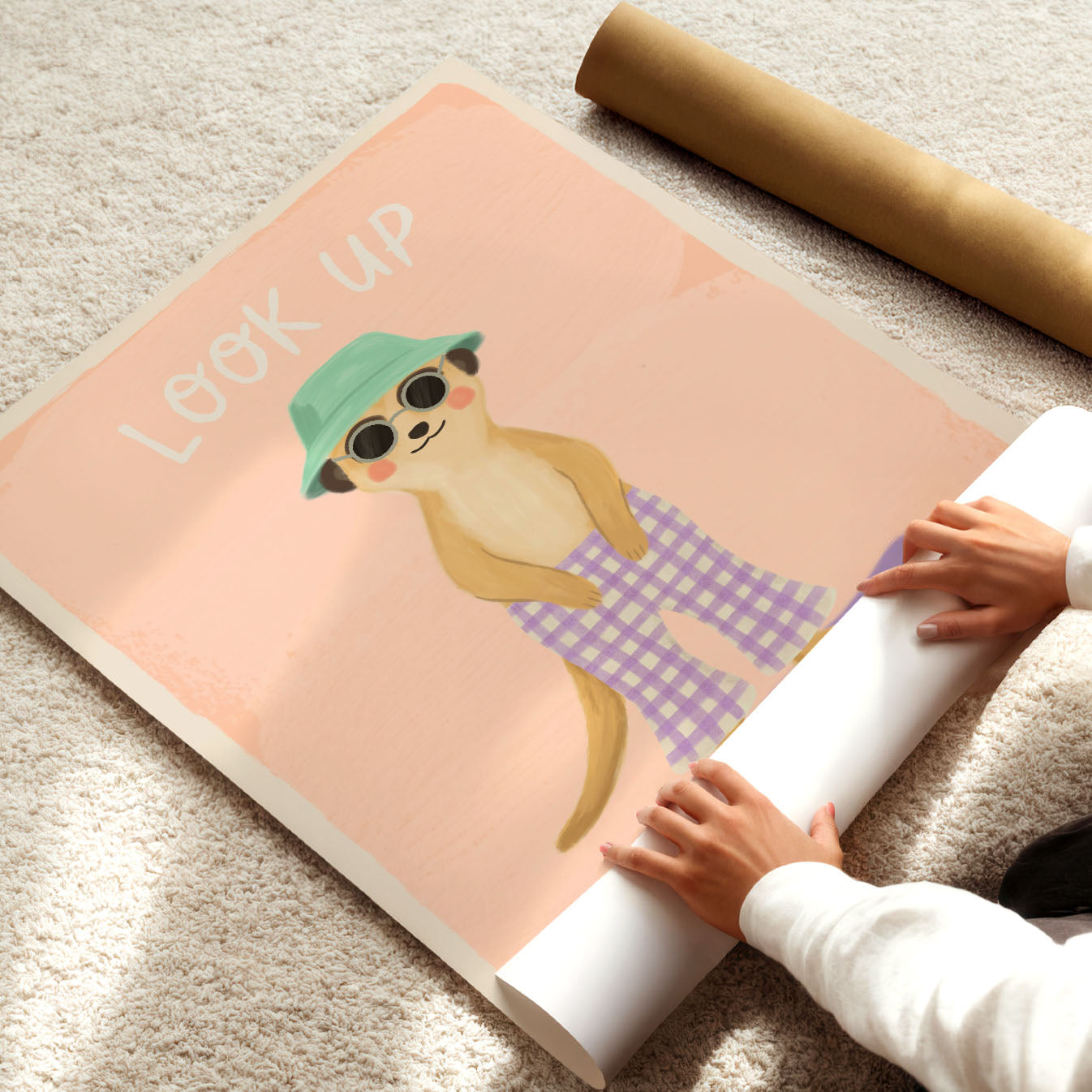 Look Up Meerkat Poster