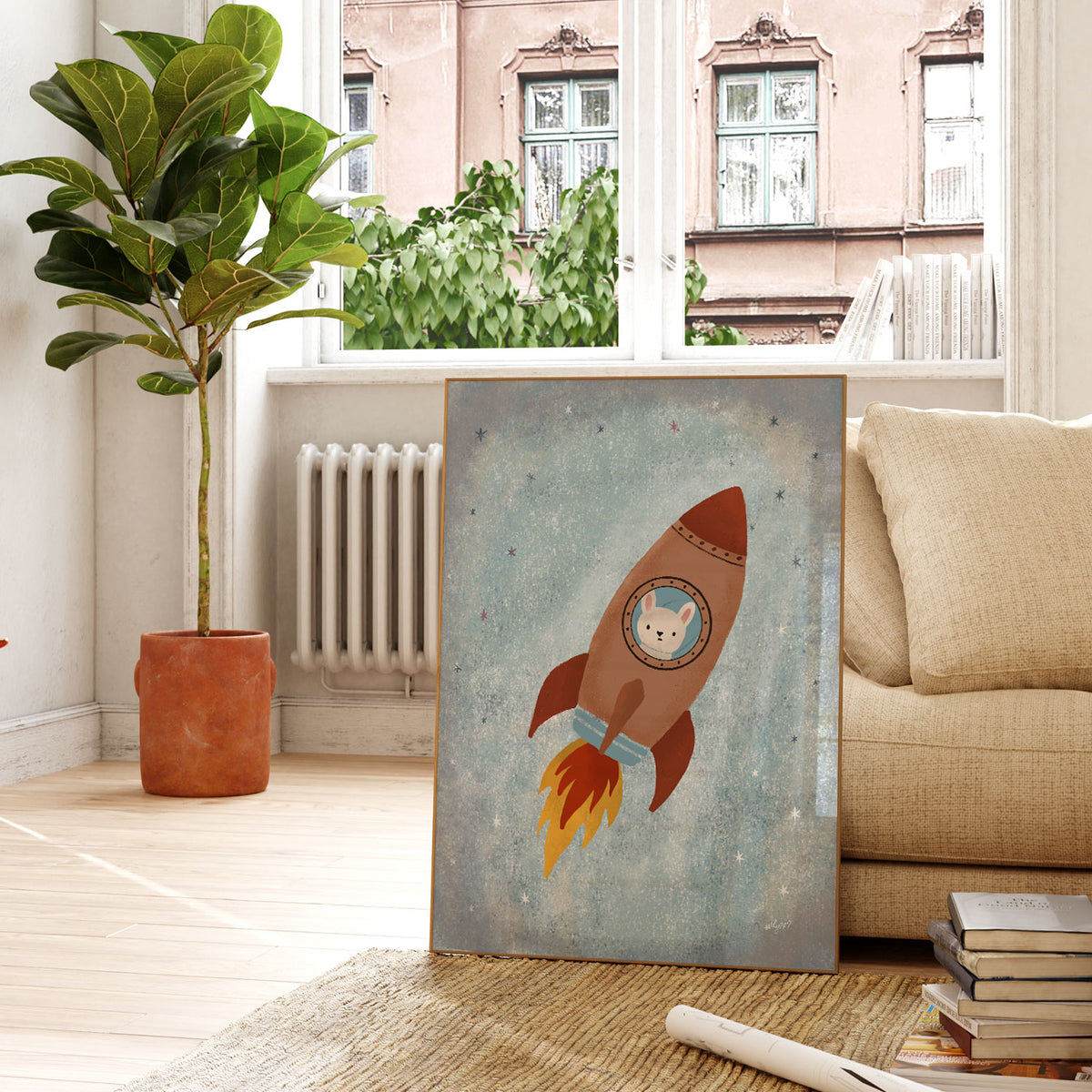 Rocket Rabbit Poster