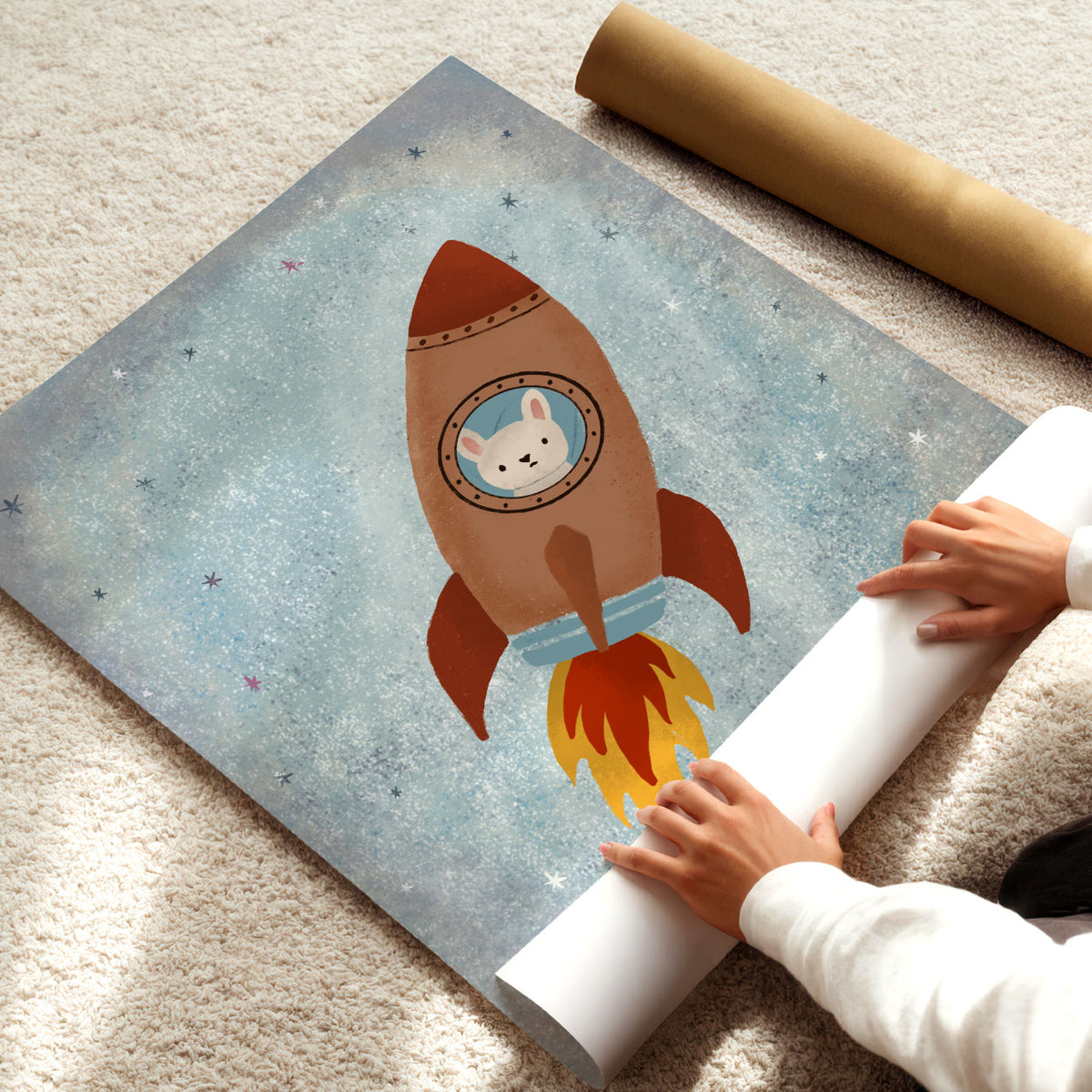 Rocket Rabbit Poster