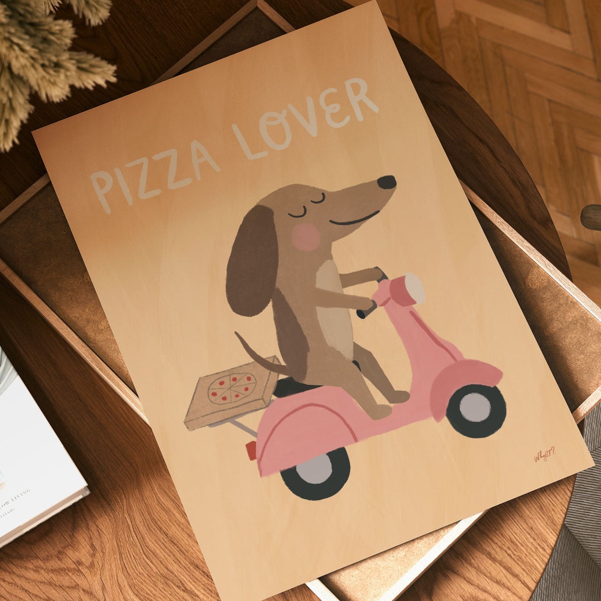 Pizza Lover Dog Poster