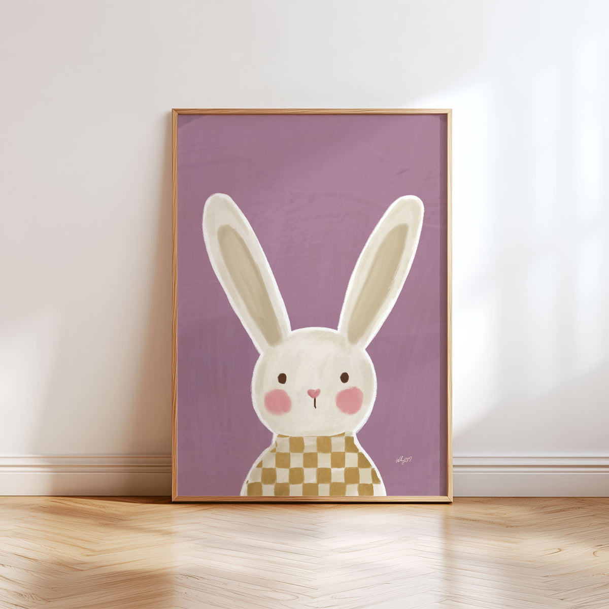 Rabbit Portrait Poster