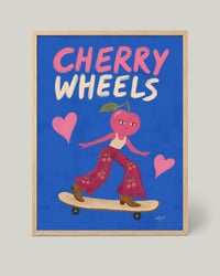 Affiche Cerise Patineuse