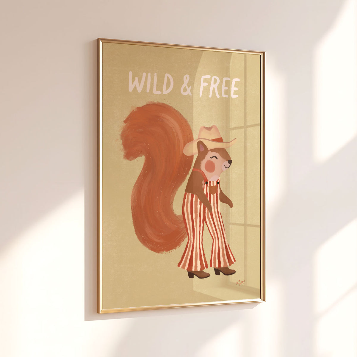 Wild And Free Squirrel Poster