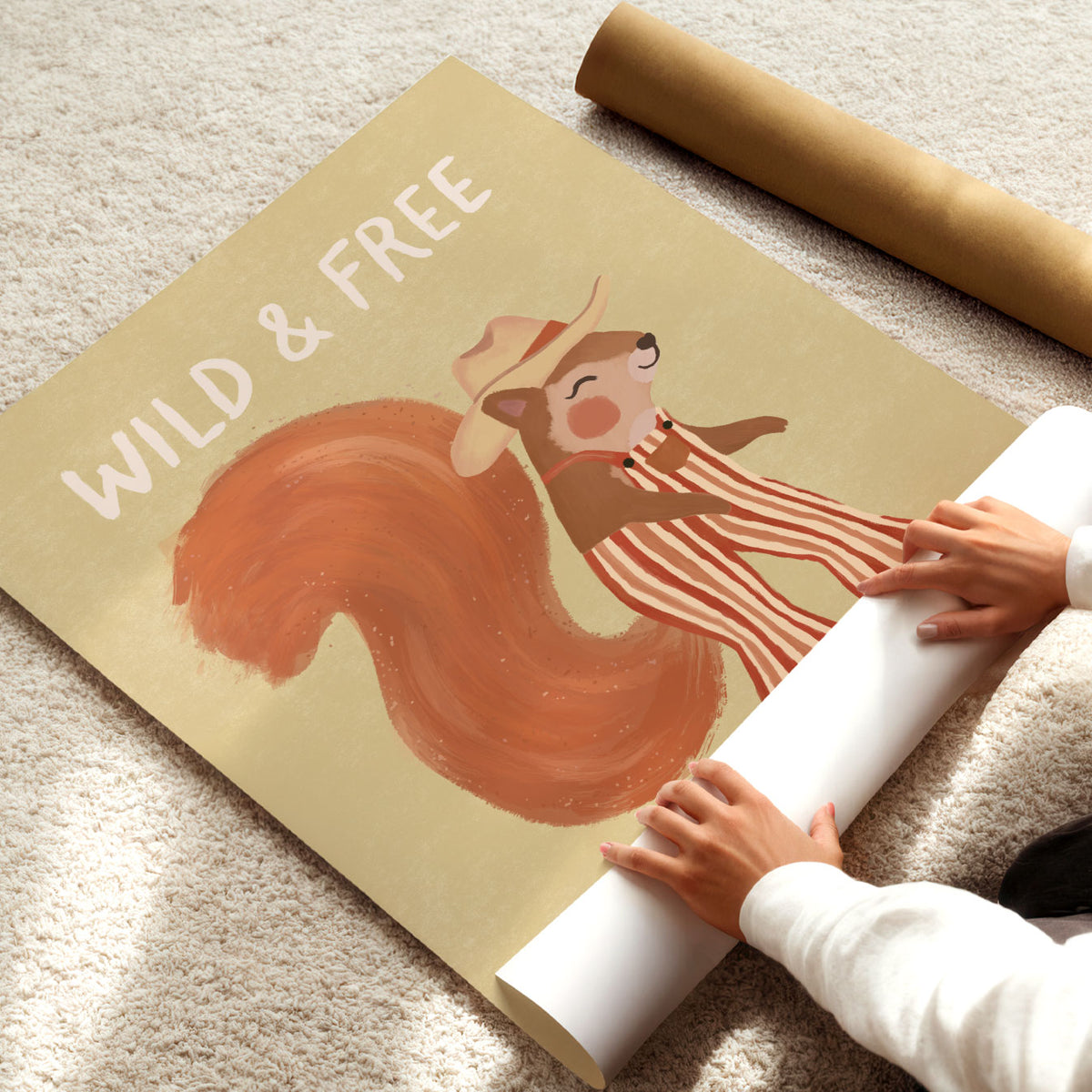 Wild And Free Squirrel Poster