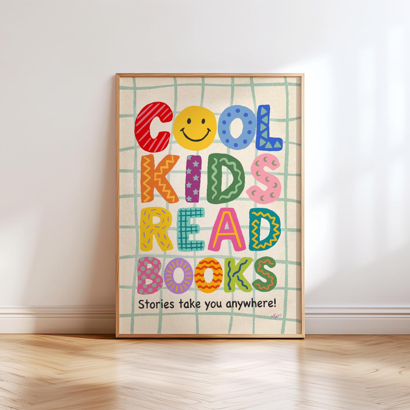Cool Kids Read Books Poster