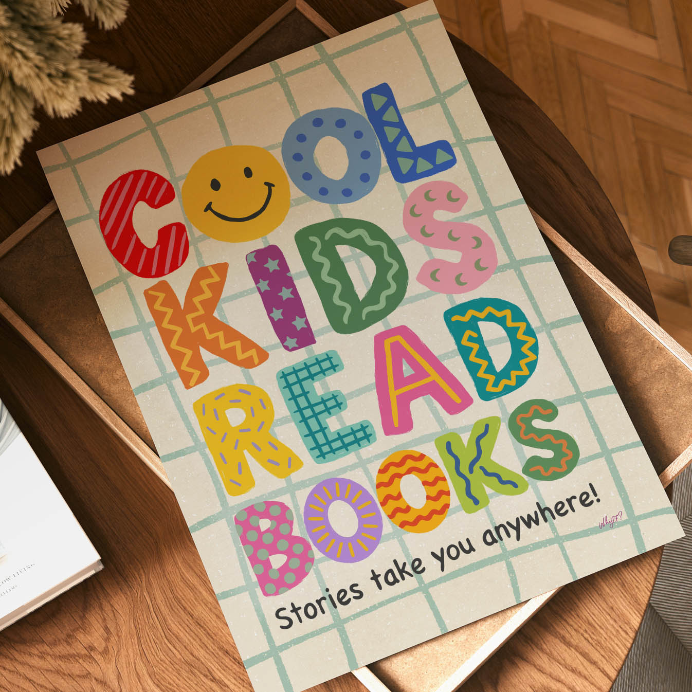 Cool Kids Read Books Poster