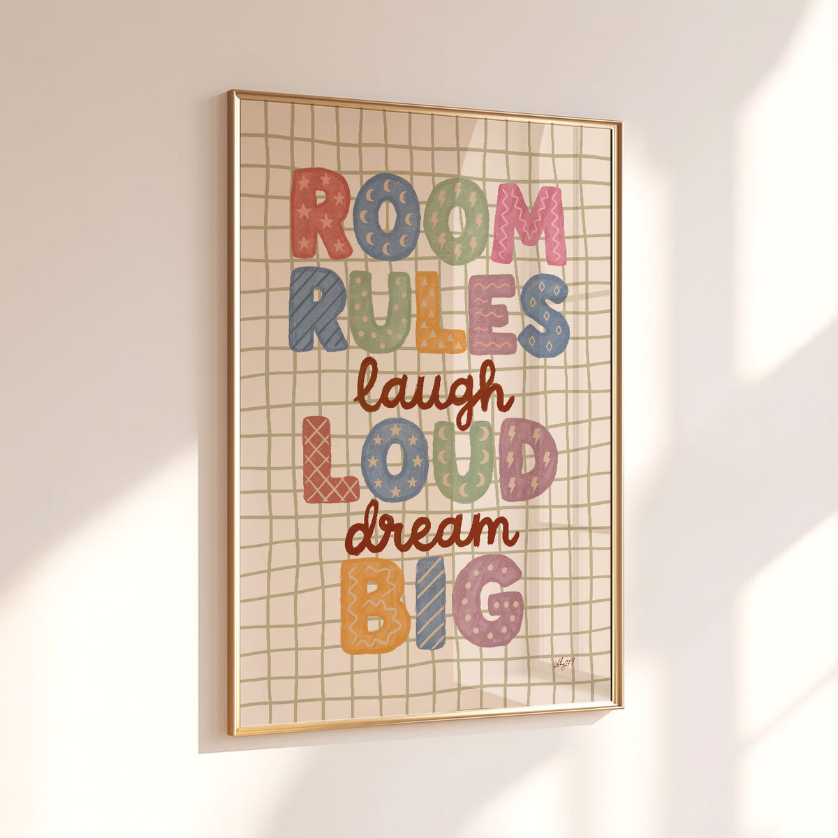 Room Rules Poster