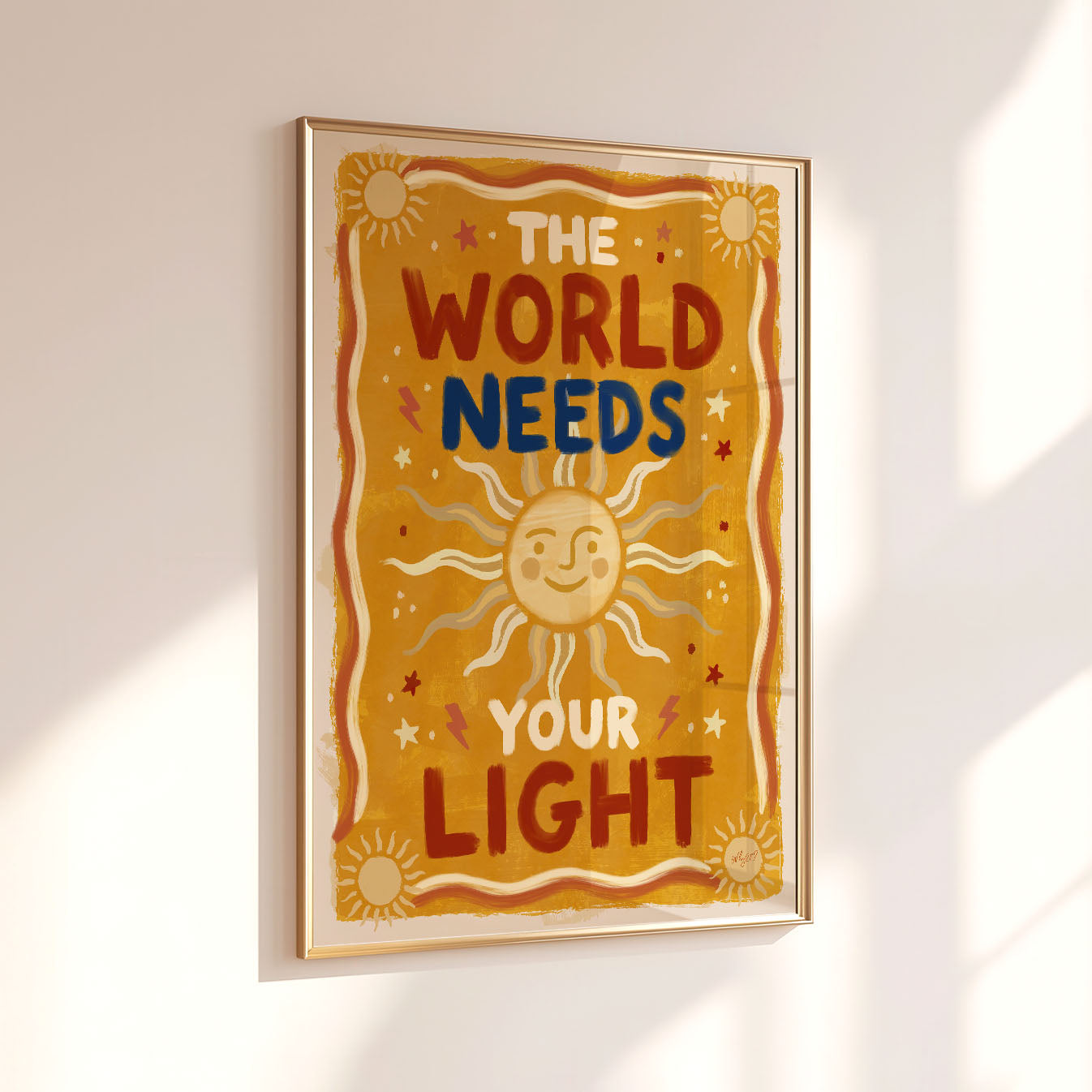 Die Welt braucht dein Licht Plakat