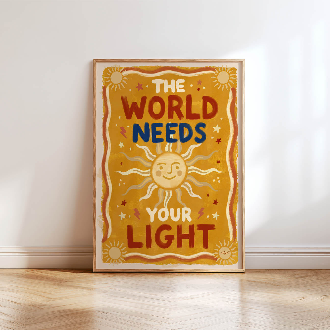 Die Welt braucht dein Licht Plakat