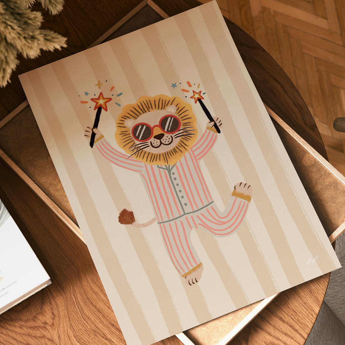 Sparkling Lion Poster