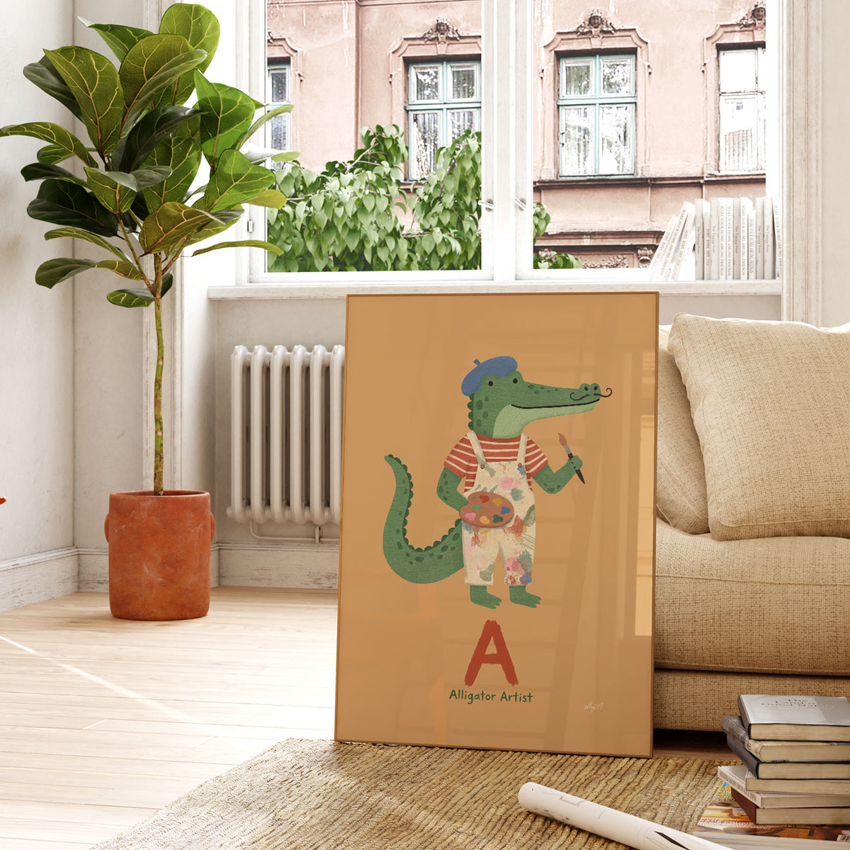 Alphabet Alligator Poster