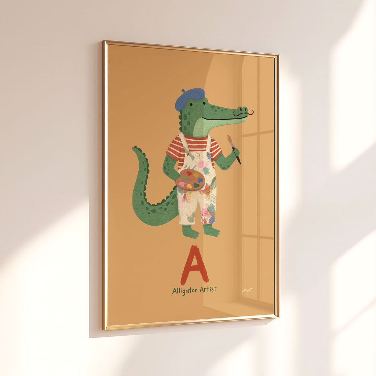 Alphabet Alligator Poster