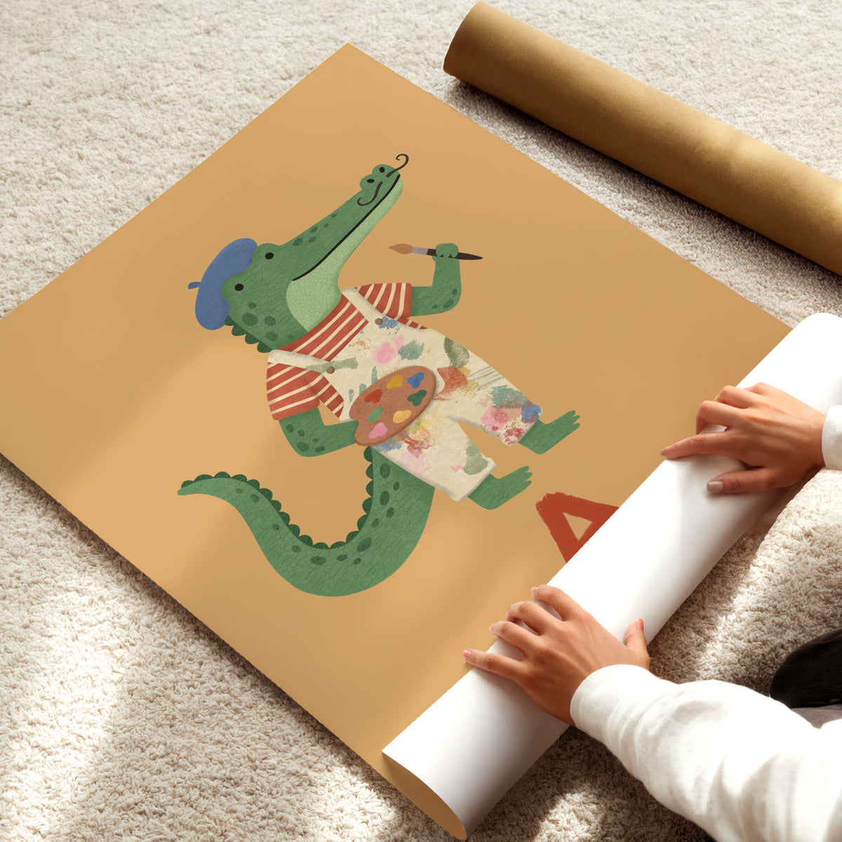 Alphabet Alligator Poster
