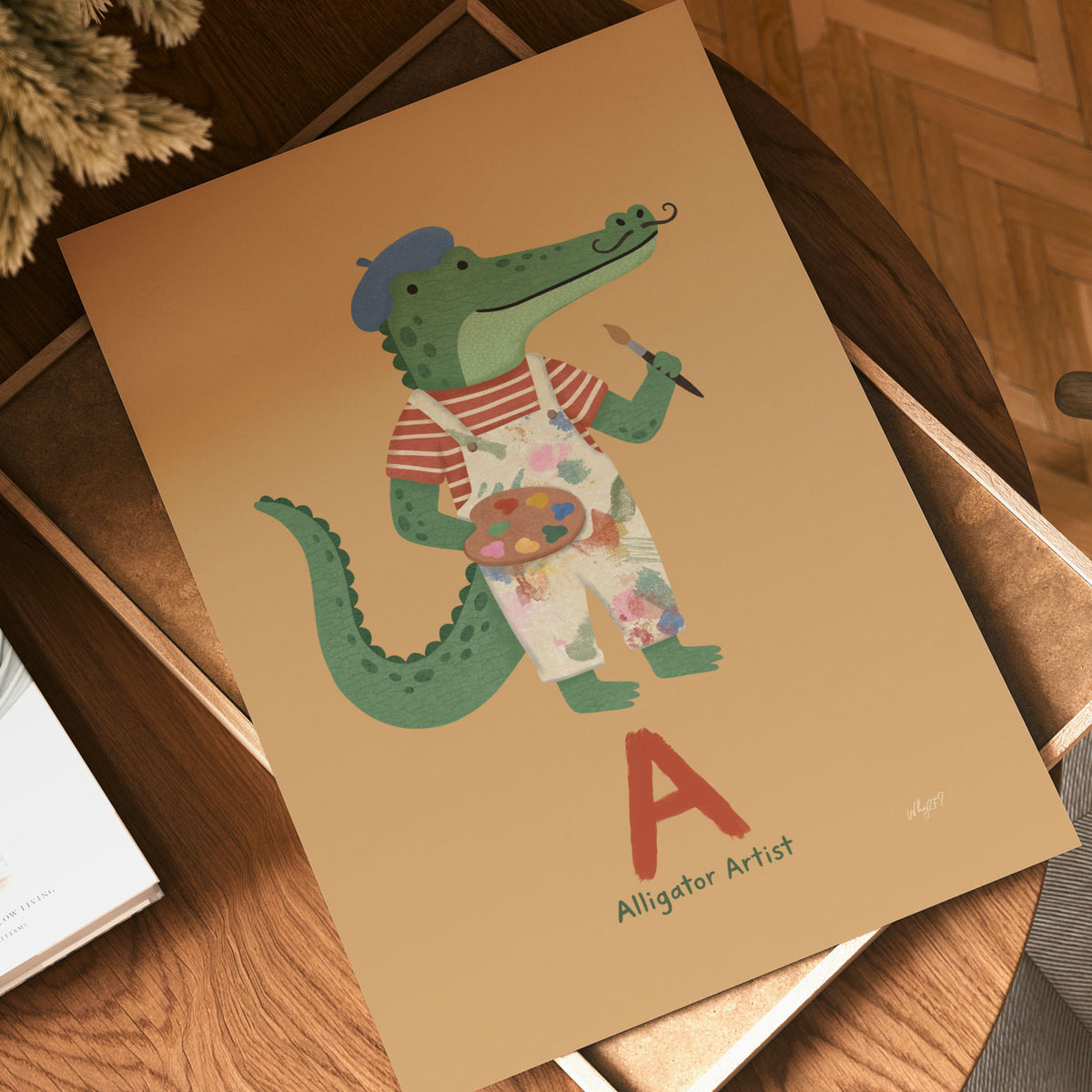 Alphabet Alligator Poster