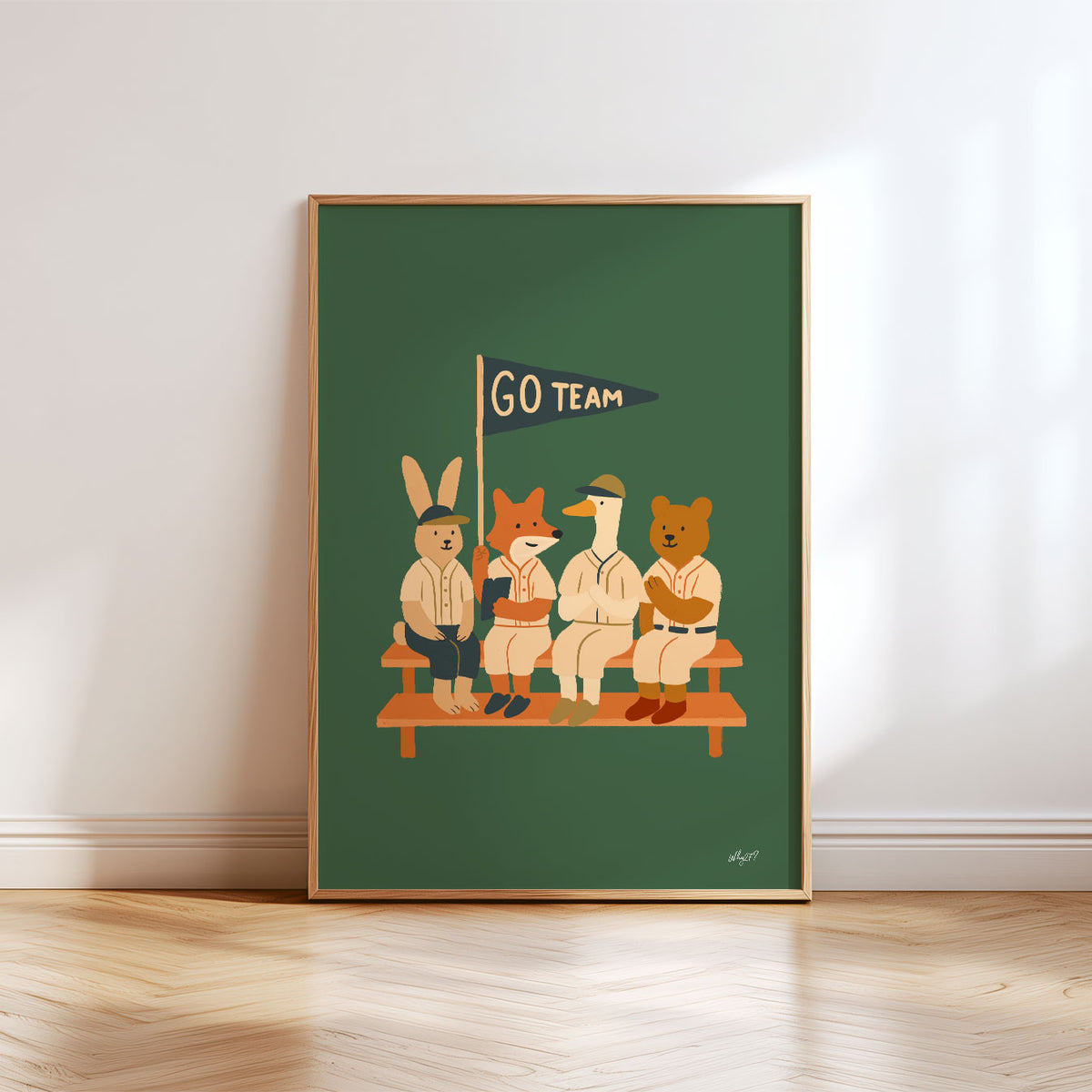 Go Team Bench Poster