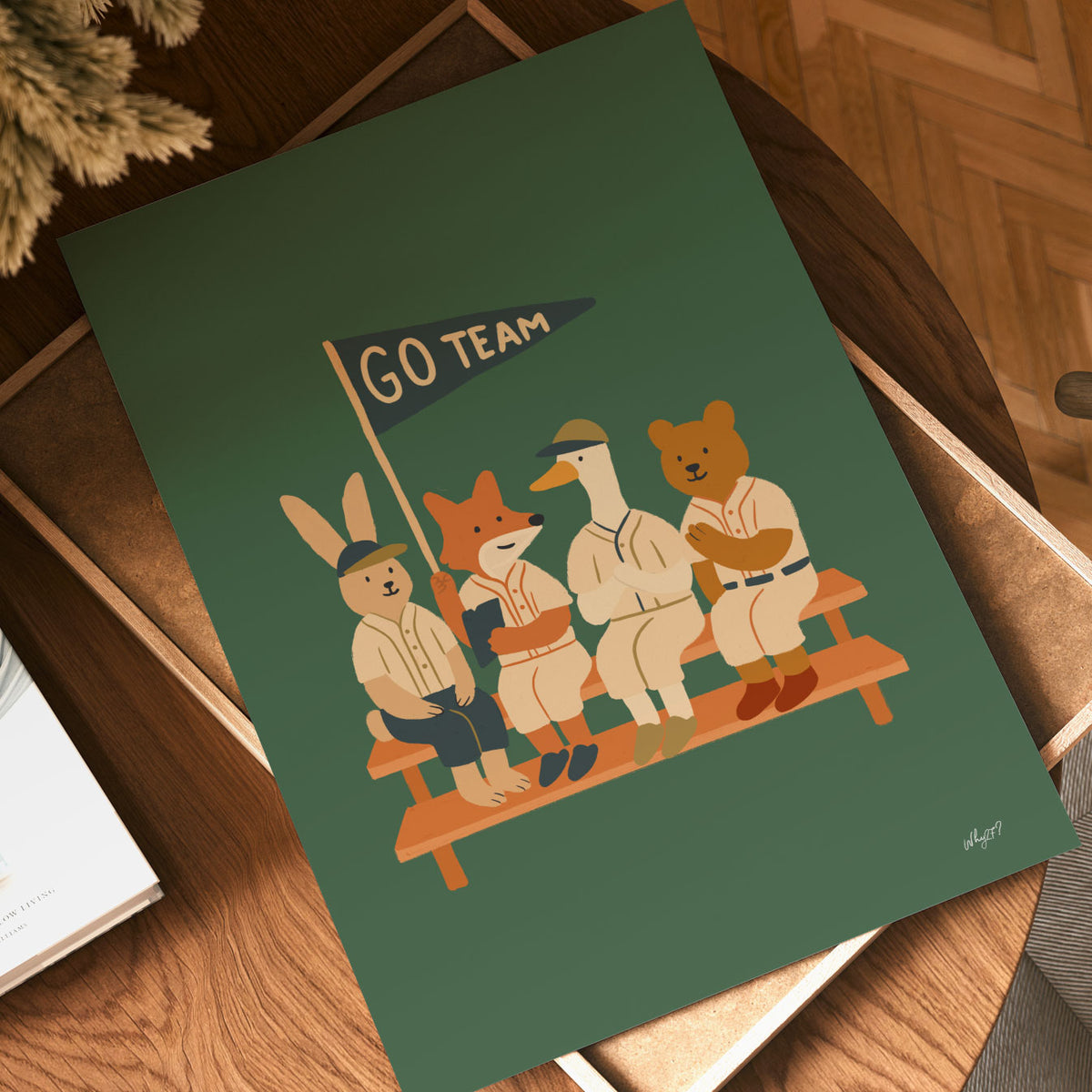 Go Team Bench Poster