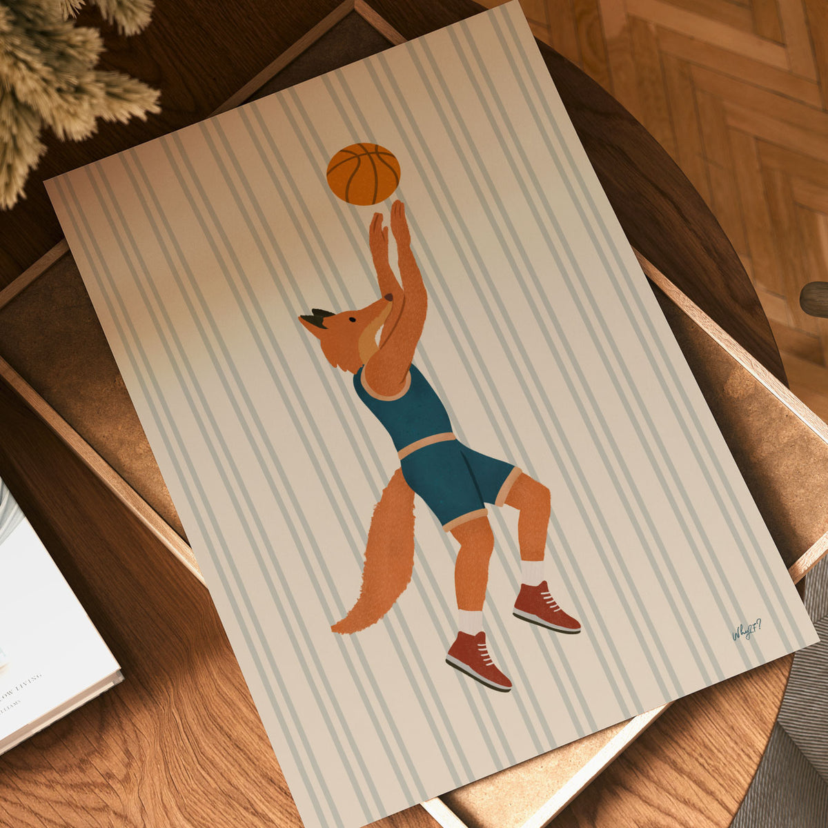 Basketball Fox Poster