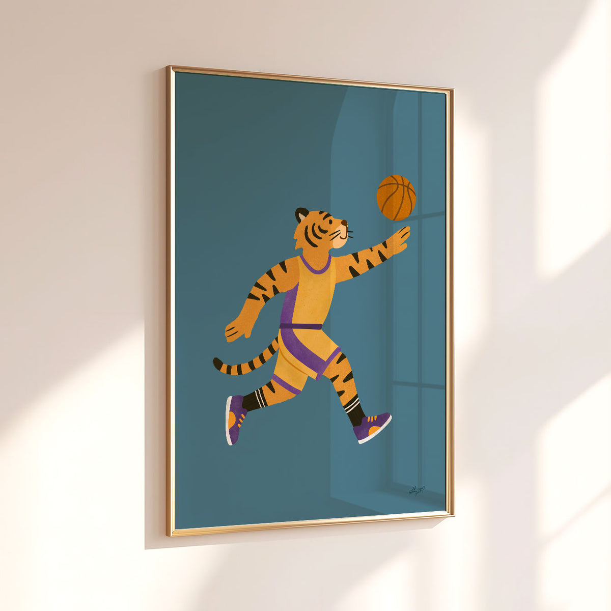 Basketball Tiger Poster