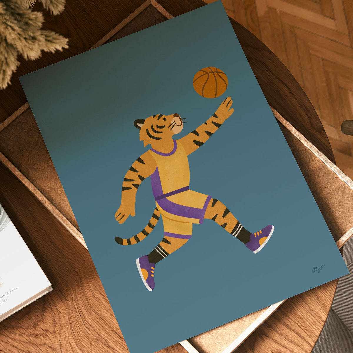 Basketball Tiger Poster
