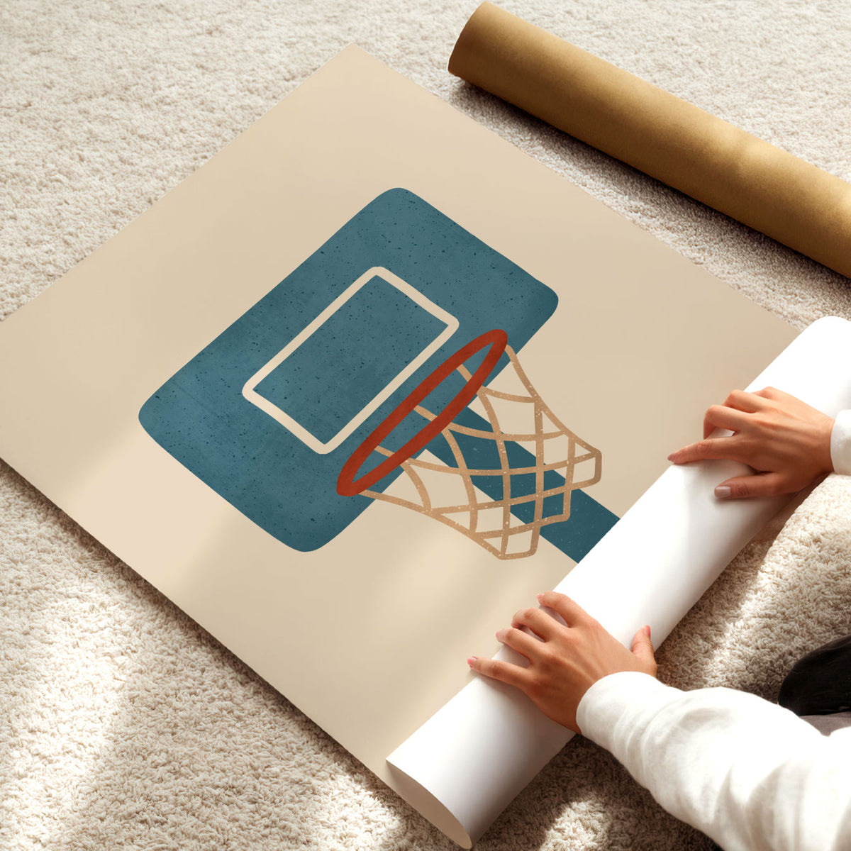 Basketball Hoop Poster