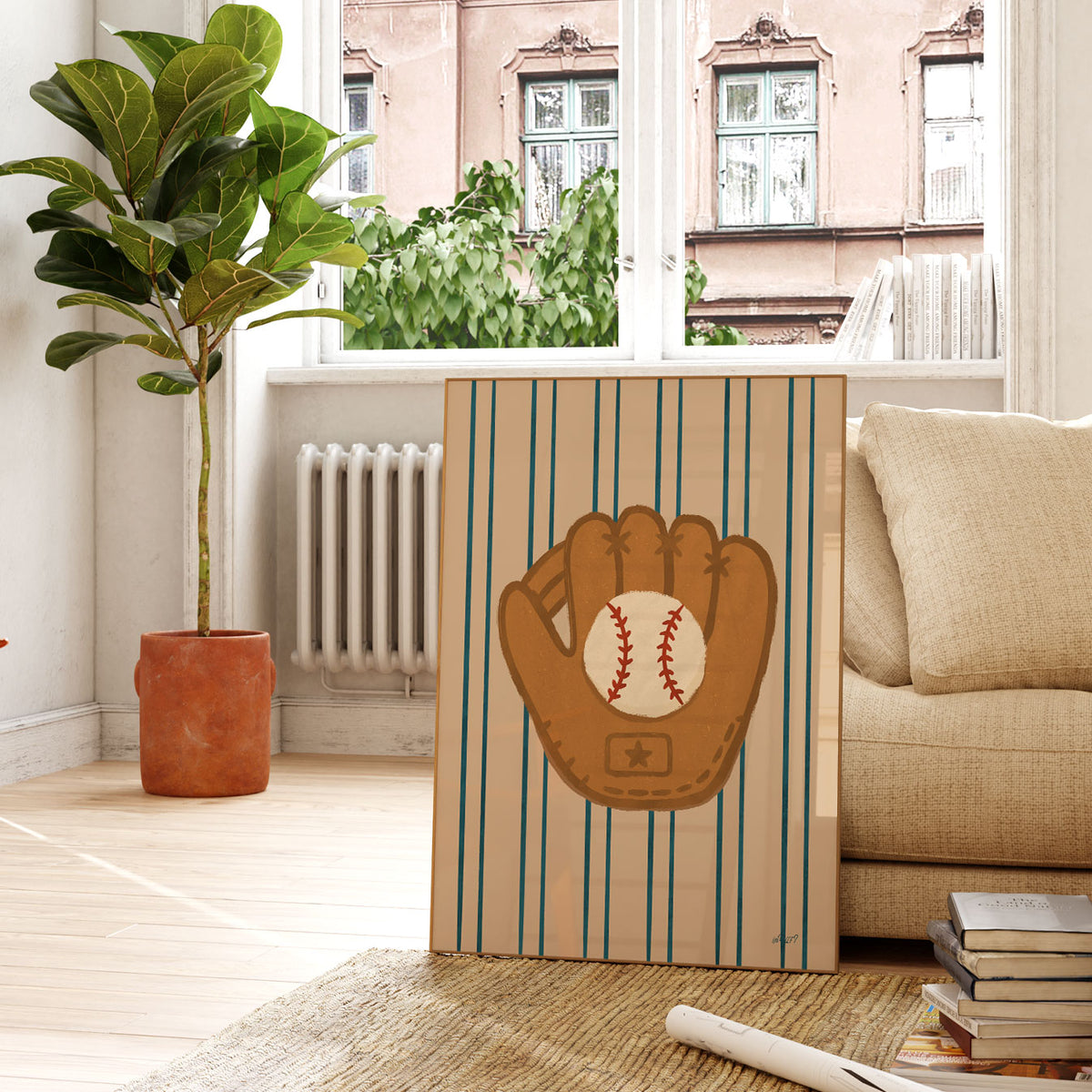 Baseball Glove Poster