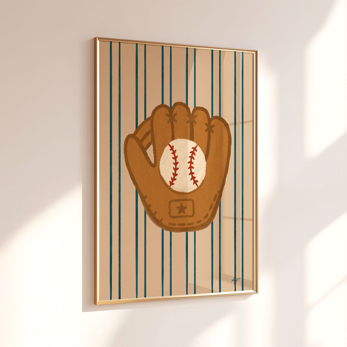 Baseball Glove Poster