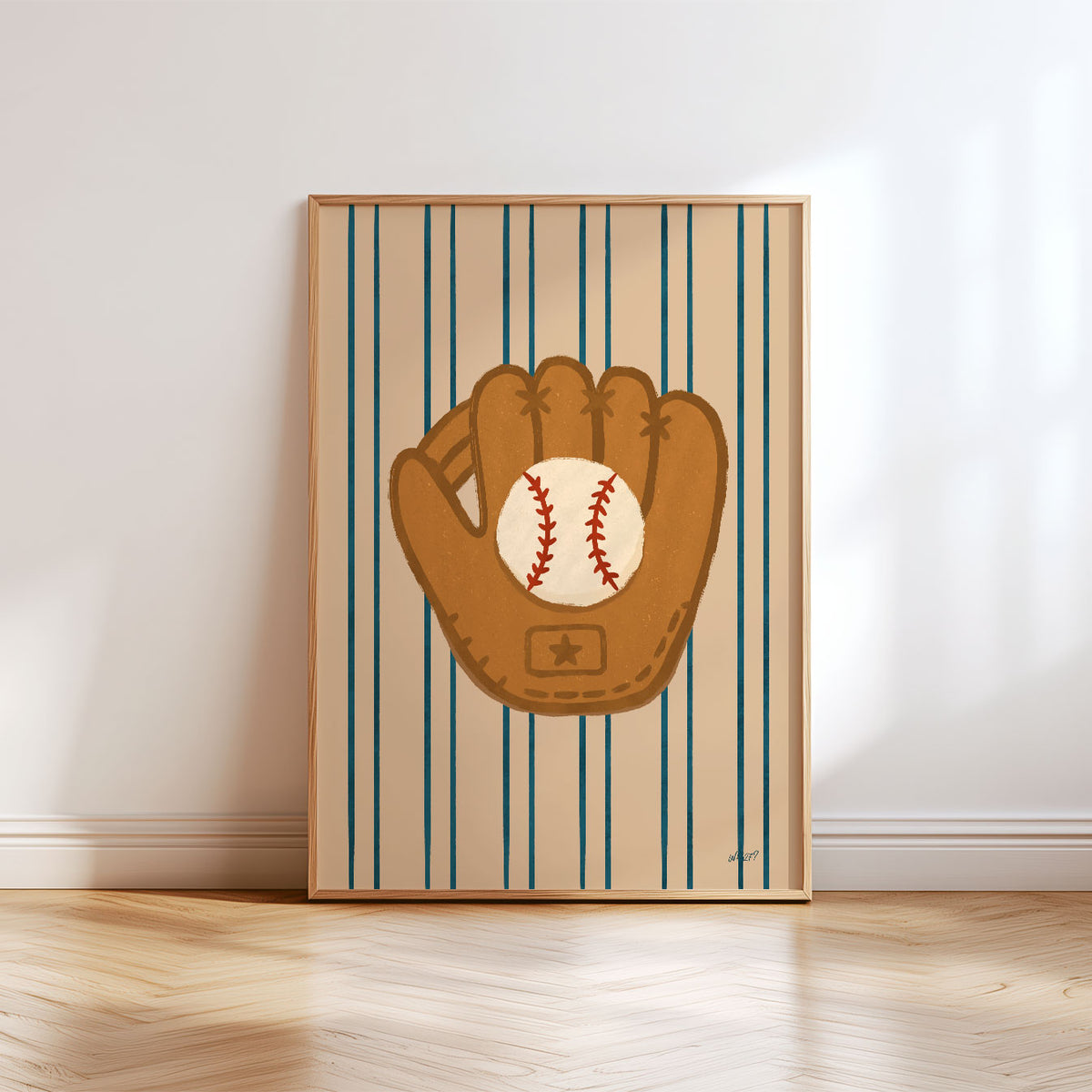 Baseball Glove Poster