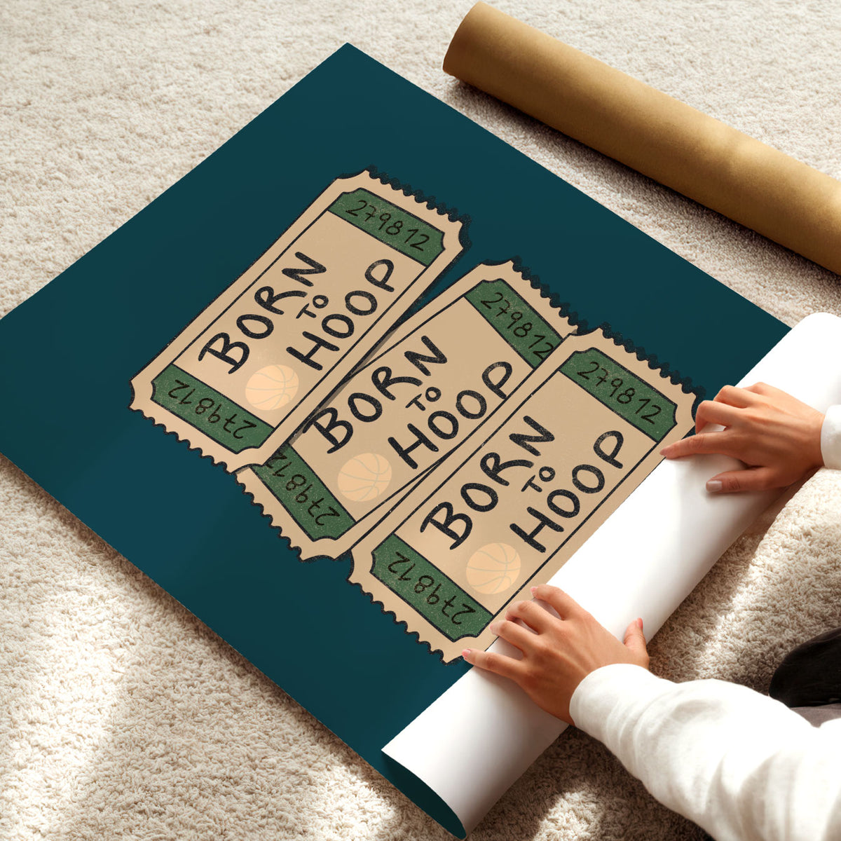 Born To Hoop Poster