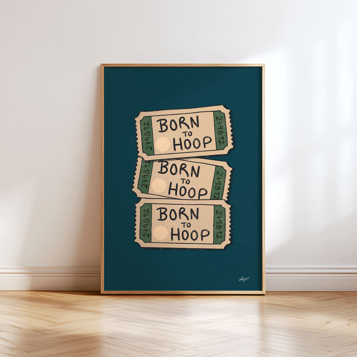 Born To Hoop Poster