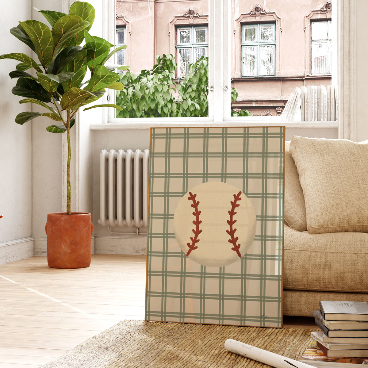 Baseball Ball Poster
