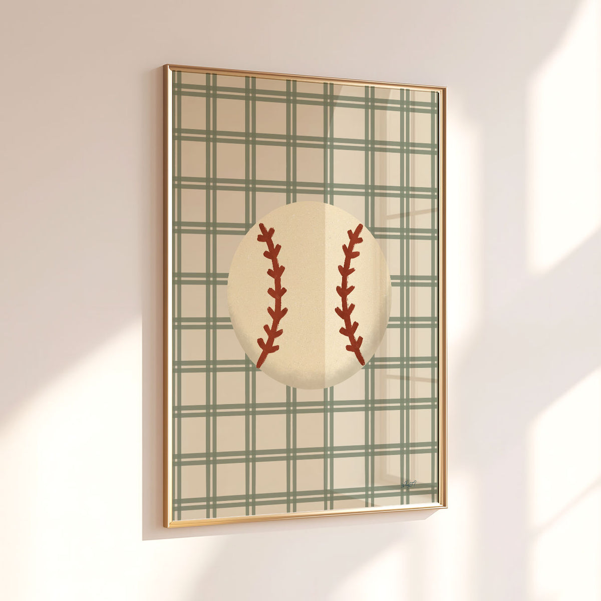 Baseball Ball Poster