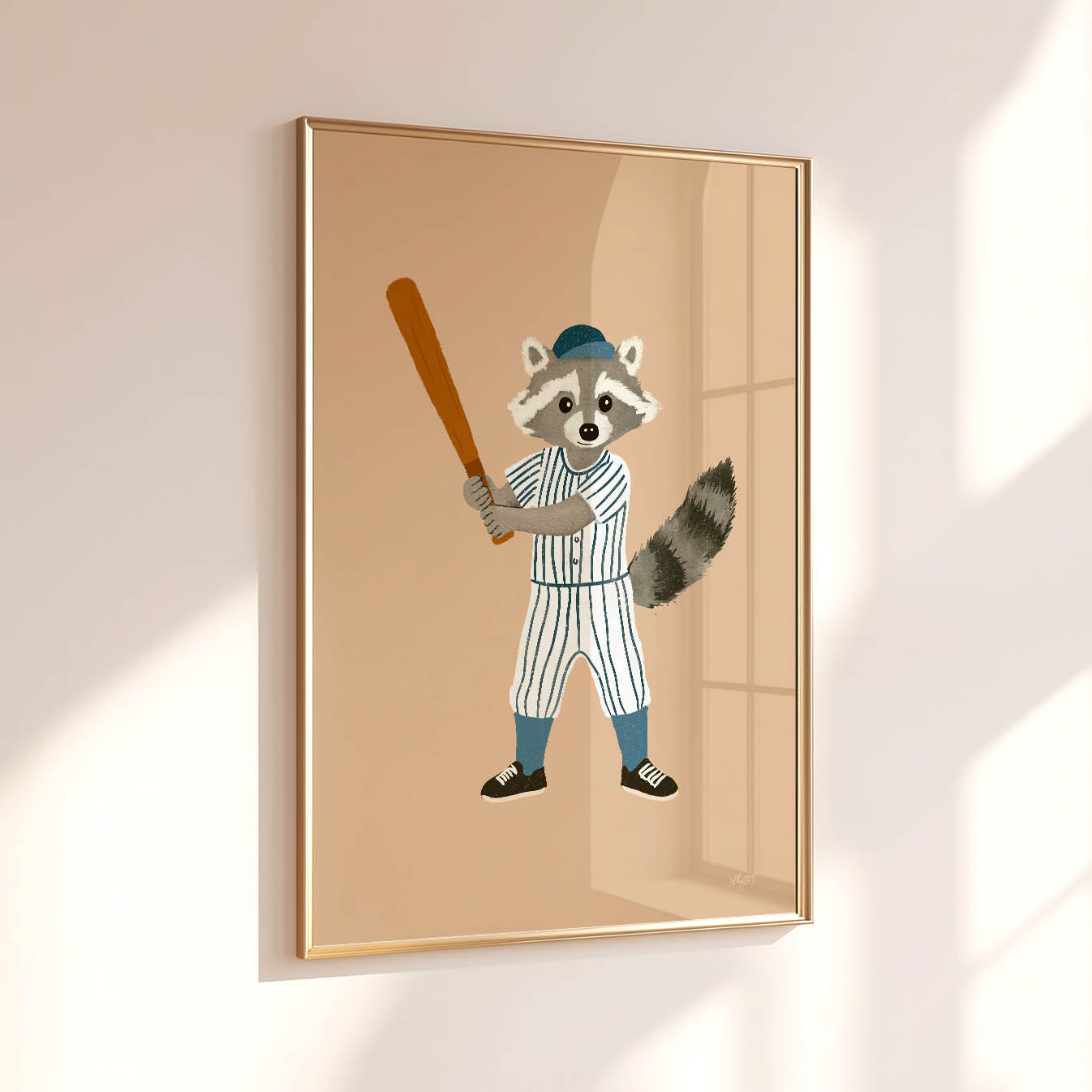 Big Hitter Waschbär Poster