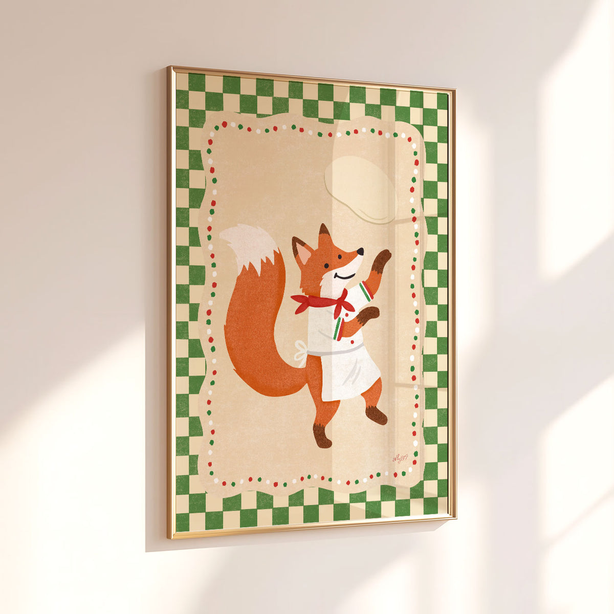 Pizza Chef Fox Poster