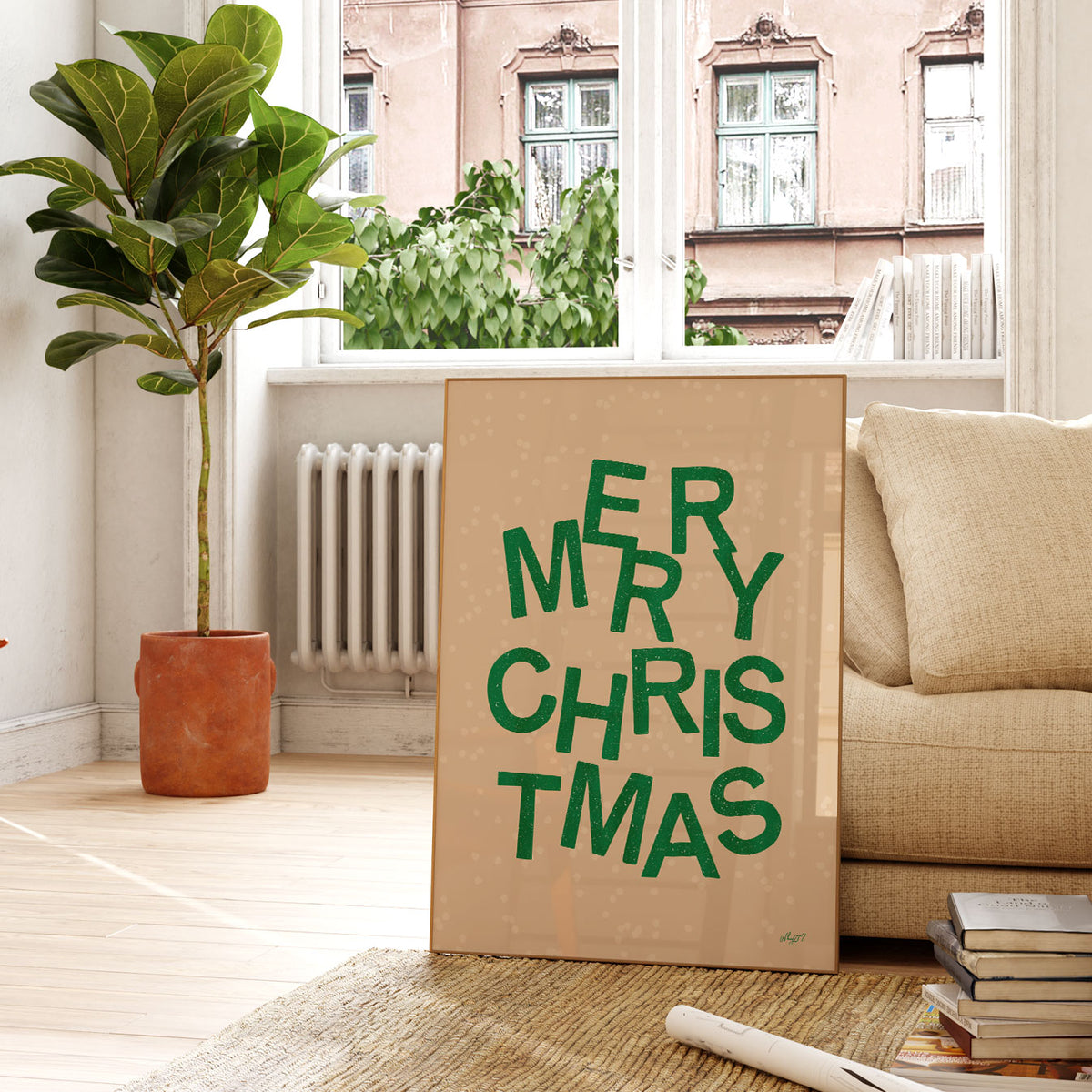 Merry Christmas Letters Poster