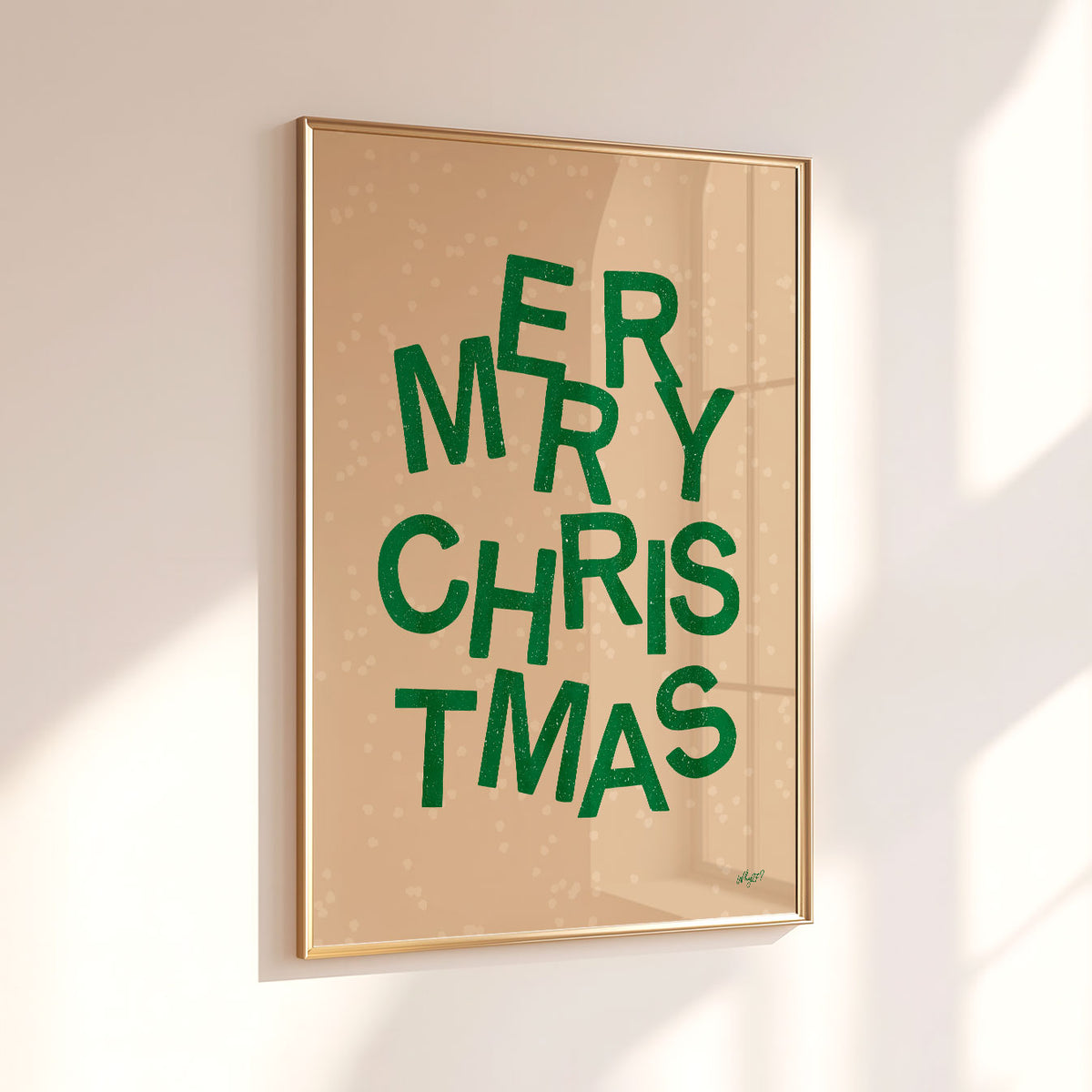 Merry Christmas Letters Poster