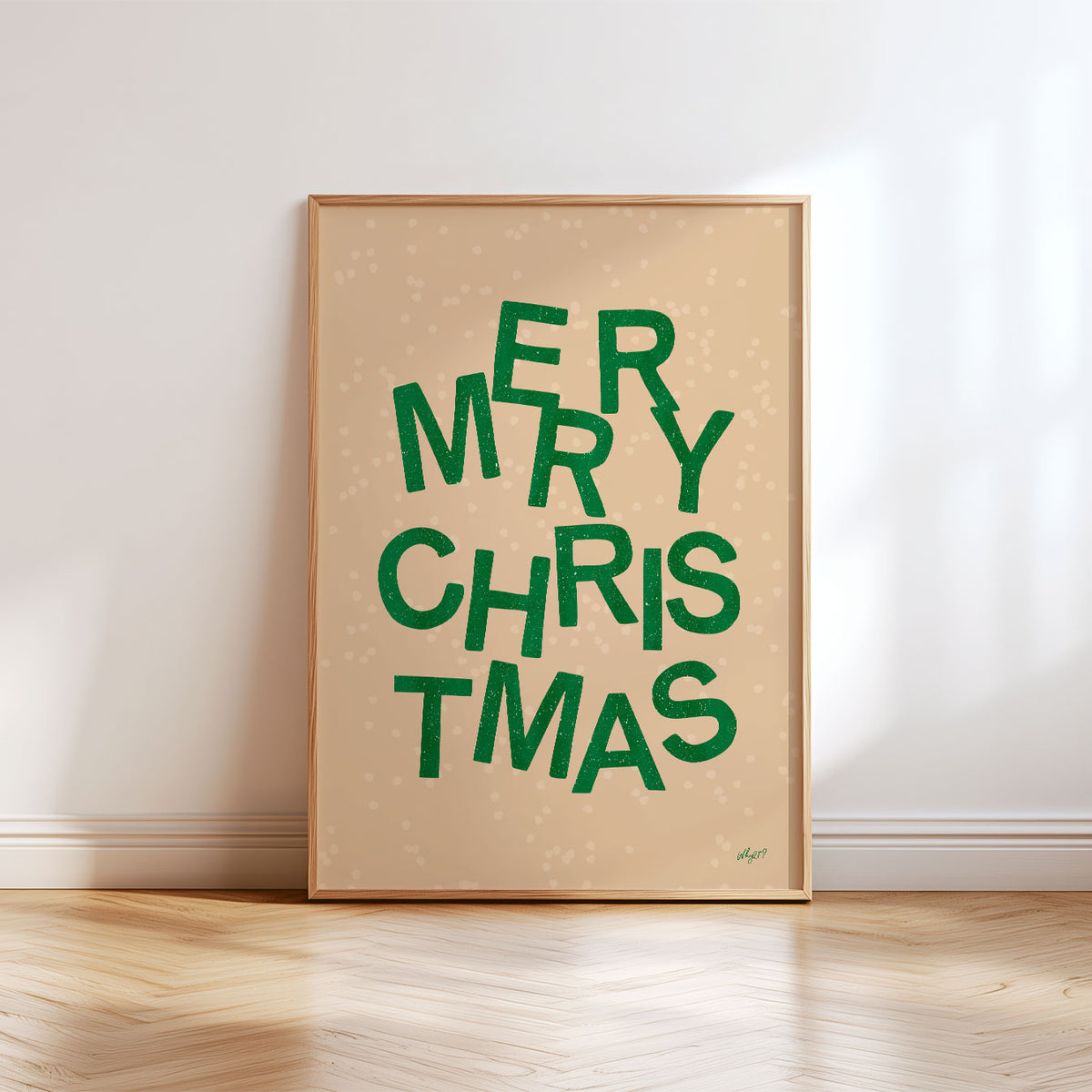Merry Christmas Letters Poster
