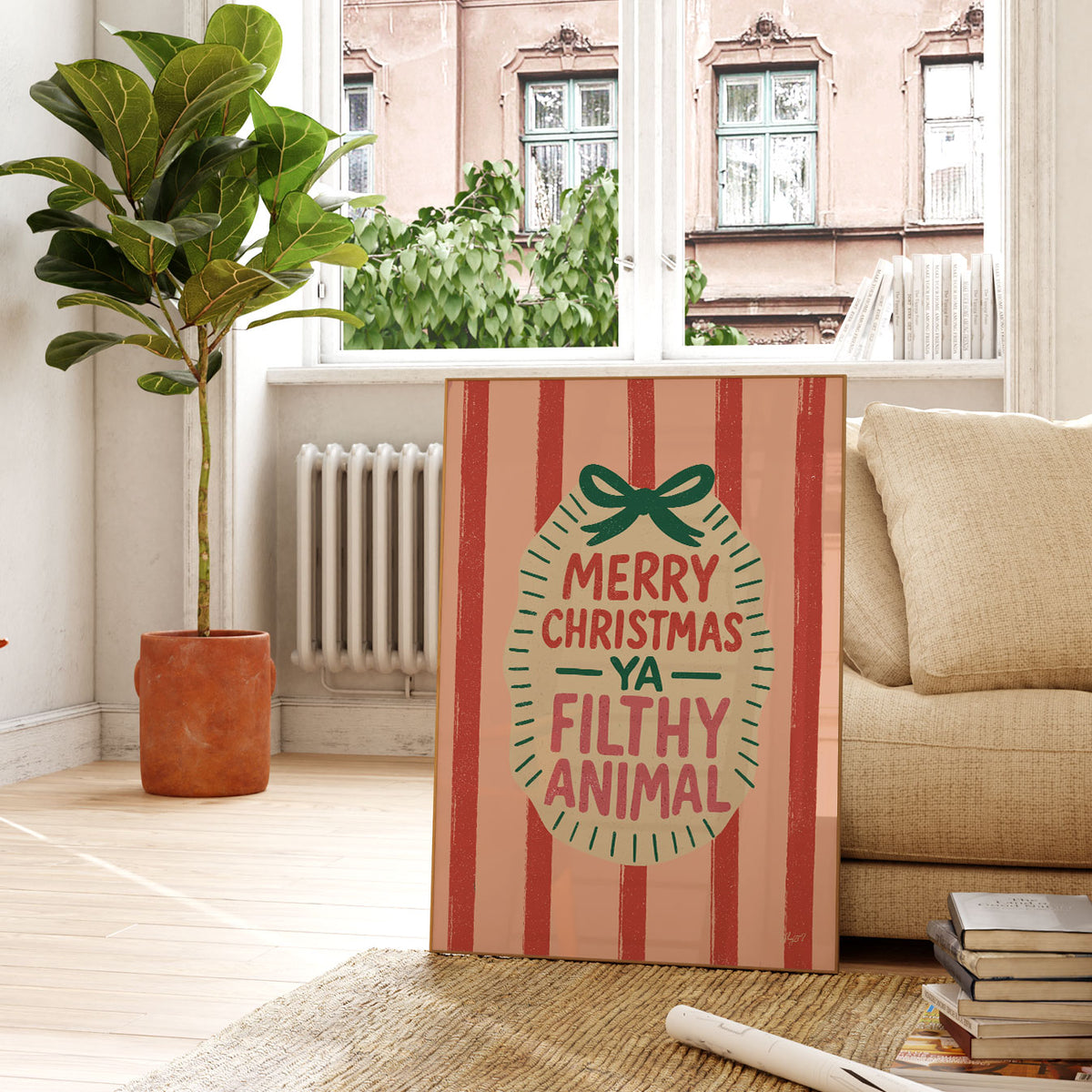 Merry Christmas Ya Filthy Animal Poster