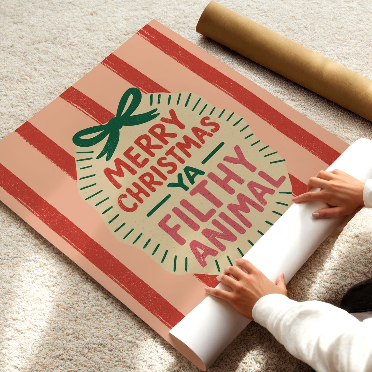 Merry Christmas Ya Filthy Animal Poster