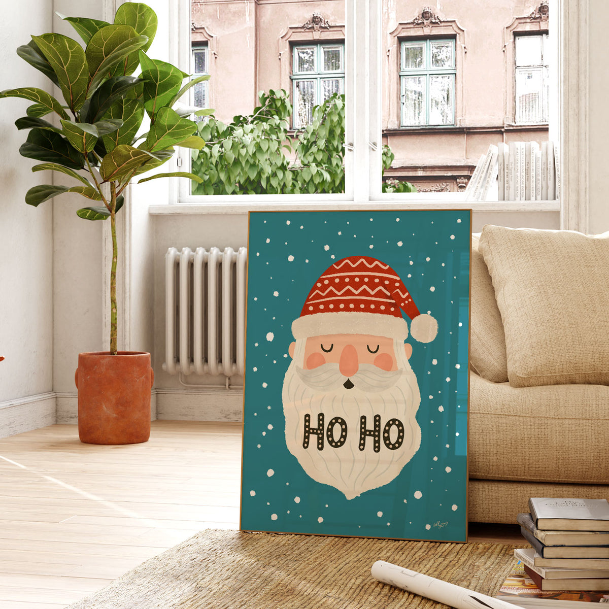 Ho Ho Santa Poster