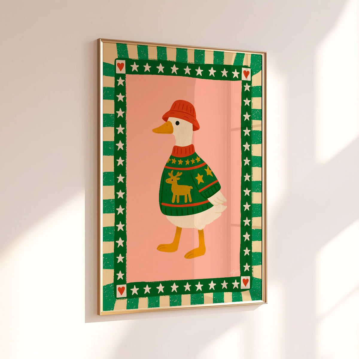 Christmas Duck Poster