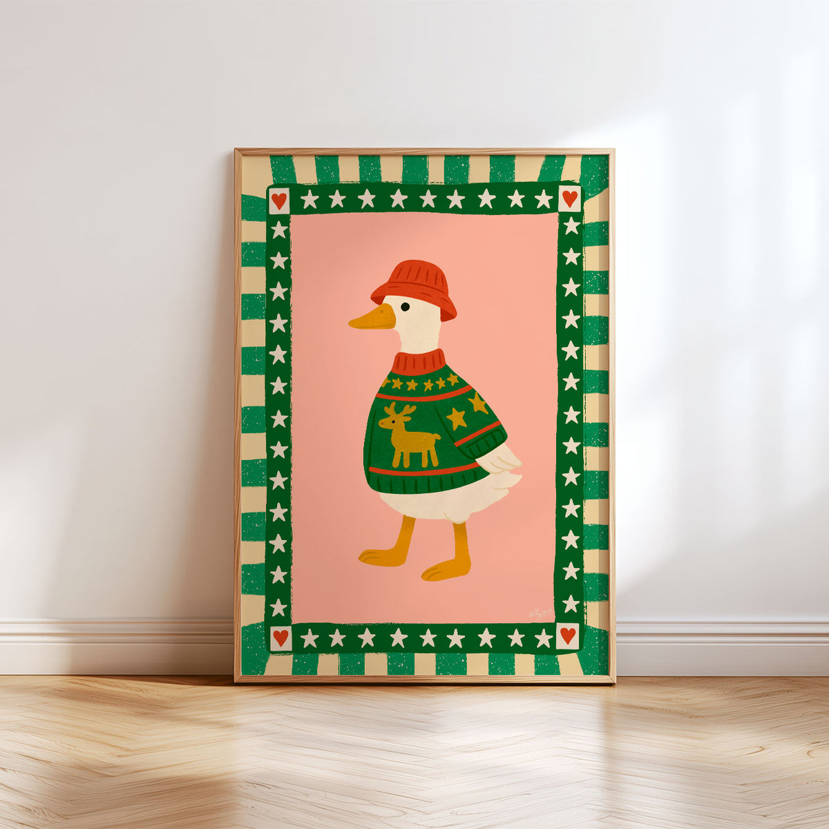Christmas Duck Poster