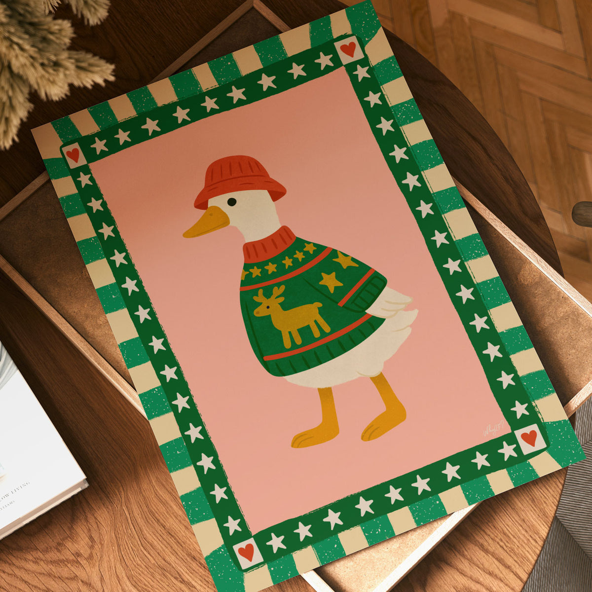 Christmas Duck Poster