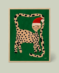 Affiche Léopard de Noël